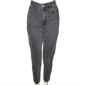 Zara Vintage Black Wash Skinny Jeans High Wasted Size 26